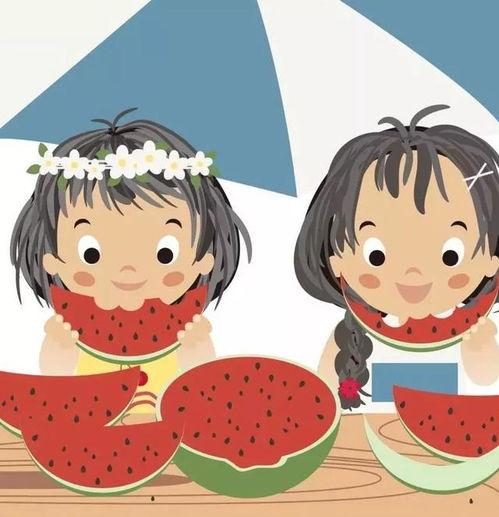 画饼吃瓜动漫图片